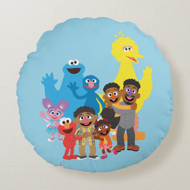 Almofada Redonda O vamos vem junto (Frente)