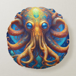 Almofada Redonda Octopus Sea Life