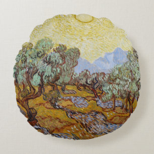 Almofada Redonda Oliveiras de Vincent van Gogh , 1889