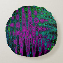 Ondas Atômicas Groovy Abstratas Magenta em Negrito