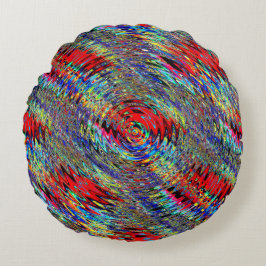 Almofada Redonda Ondulações Aquosas.....