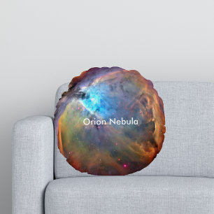 Almofada Redonda Orion Nebula Space Galaxy