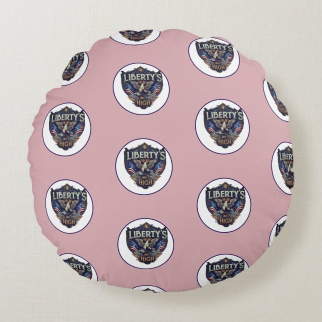 Almofada Redonda Os solares da liberdade estão altos (Frente)