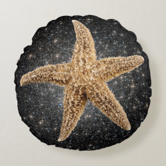 Almofada Redonda Ouro Star