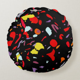 Almofada Redonda Padrão Colorido