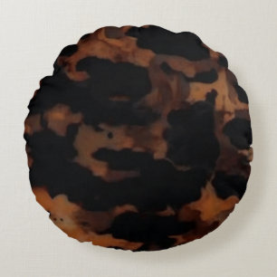 Almofada Redonda Padrão contínuo de casco de tartaruga, elegante ca