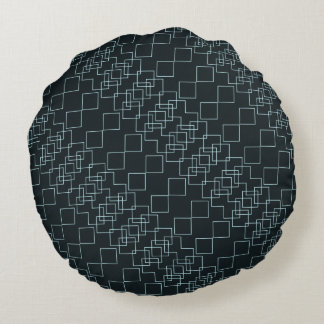 ALMOFADA REDONDA PADRÃO DE DIAMANTES GEOMÉTRICOS SEM COR MULTICOR