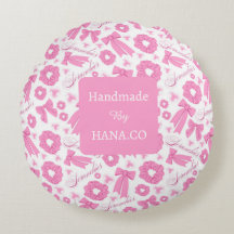 Padrão de Scrunchies Rosa Feminino Acessório de Ca