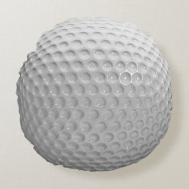 Almofada Redonda Padrão de Textura de Bola de Golfe Esportivo Elega