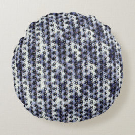 Almofada Redonda Padrão digital abstrato 1191 - Travesseiro redondo