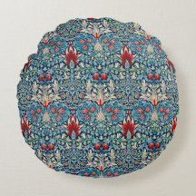 Padrão floral em folhas verdes fundo azul