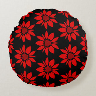 Almofada Redonda padrão floral uniforme