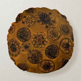 Almofada Redonda Padrões do velho dia