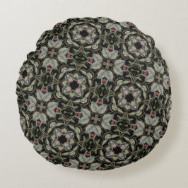Almofada Redonda Padrões Geométricos Clássicos de Marrocos