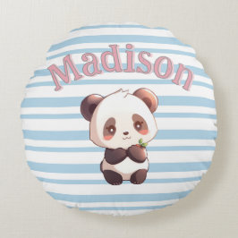 Almofada Redonda Panda Fofo Personalizado