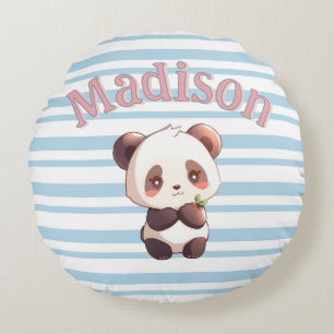 Almofada Redonda Panda Fofo Personalizado