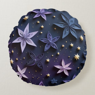 Almofada Redonda Papercut Night Stars