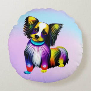 Almofada Redonda Papillion Pop Art Pastel