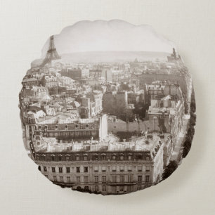 Almofada Redonda Paris: Vista aérea, 1900