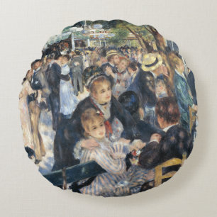 Almofada Redonda Partido Renoir Moulin Dance Galette