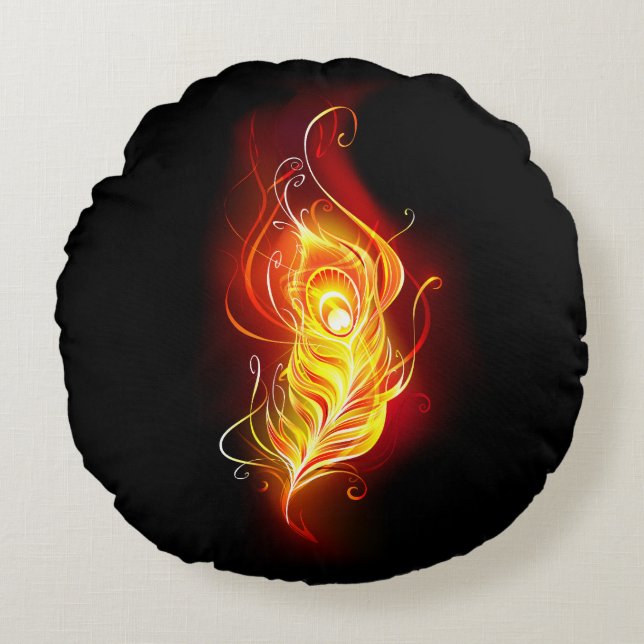 Almofada Redonda Patilha de Fogo (Frente)
