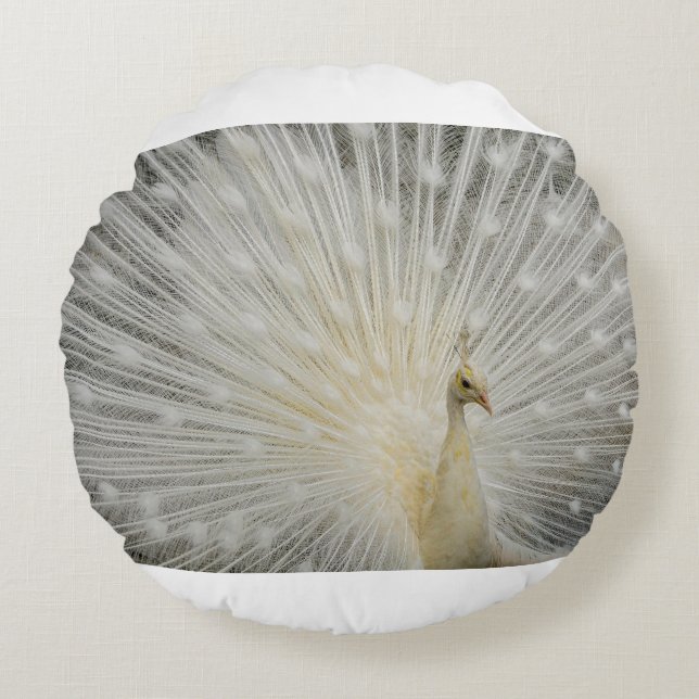 Almofada Redonda pavão (Frente)