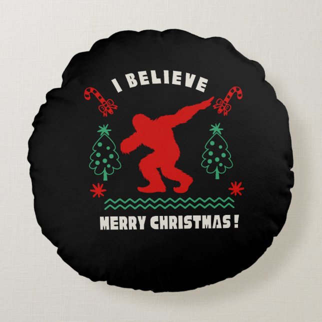 Almofada Redonda Pé Grande: Ajoutez une touche sauvage à vo (Frente)