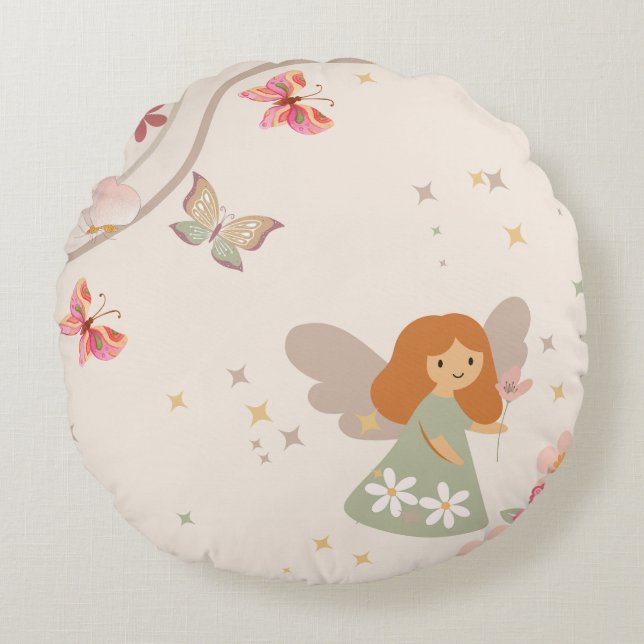 Almofada Redonda Peach Fairy (Frente)