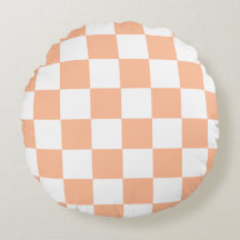 Peach Fuzz Verificado Padrão Gingham