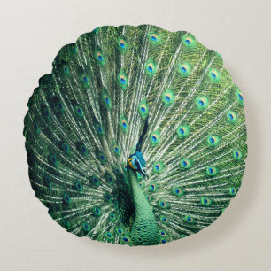 Almofada Redonda Peacock Strut