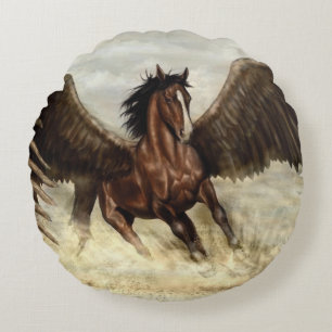 Almofada Redonda Pegasus na asa