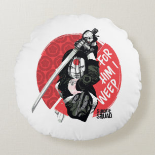 Almofada Redonda Pelotão do suicídio Katana "para ele que eu We