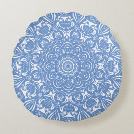 Almofada Redonda Pequeno mandala de coruja 