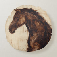 Perfil do Cavalo Selvagem Marrom