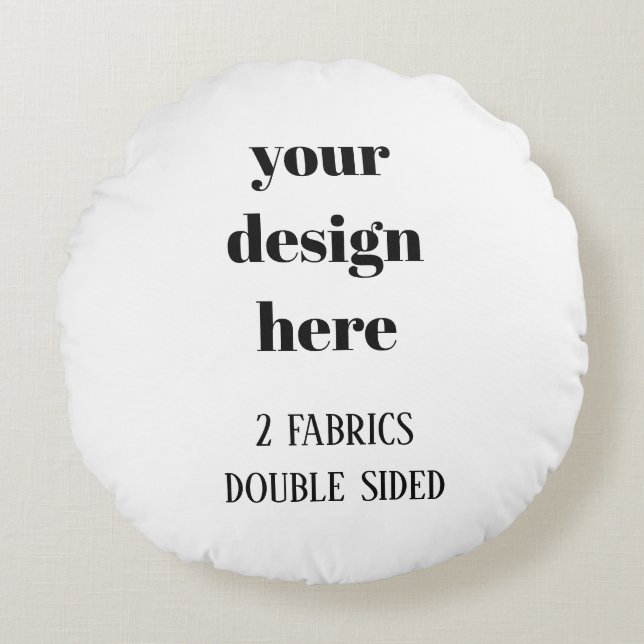 Almofada Redonda Personalizar ou personalizar (Frente)