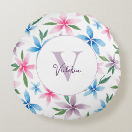 Almofada Redonda Personalized Floral