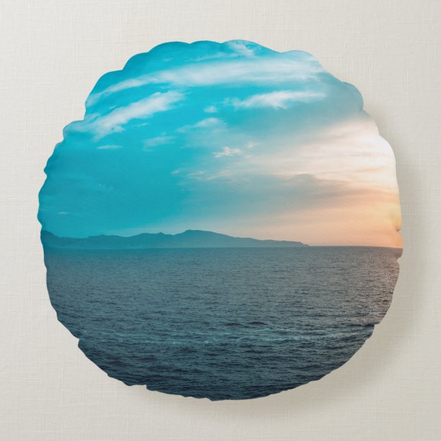 Almofada Redonda Personalized Photo Round Pillow (Frente)