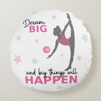 Almofada Redonda Personalized Rhythmic Gymnast Dream Big Round Pill