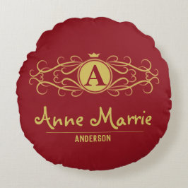 Almofada Redonda Personalized Rose Dial Women’s Elegant Custom Time