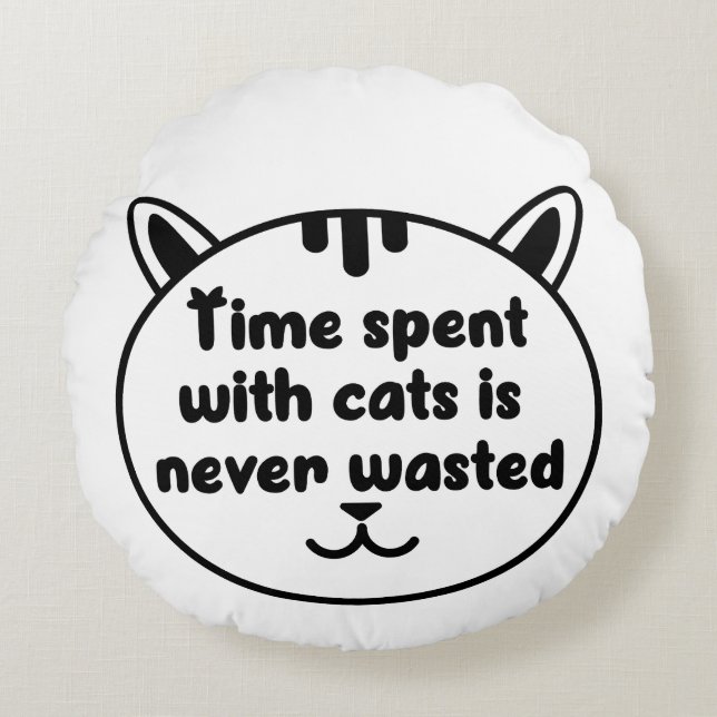 Almofada Redonda Pet Lover Saqueando (Frente)