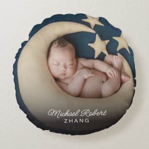 Almofada Redonda Photo Newborn Baby