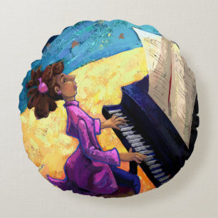 Almofada Redonda Piano Concert