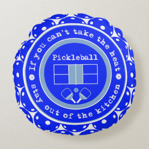 Almofada Redonda Pickleball: Se você não pode pegar o calor / azu
