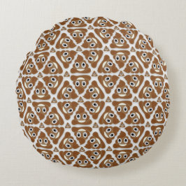 Almofada Redonda Pilha de Poo Emoji