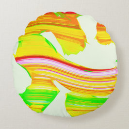 Almofada Redonda Pincel arco-íris