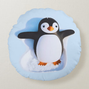 Almofada Redonda Pinguim Cute Huggable
