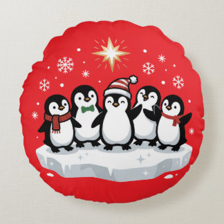 Almofada Redonda Pinguins