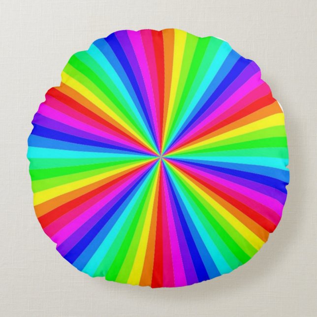 ALMOFADA REDONDA PINWHEEL RAINBOW (Frente)