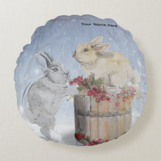 Almofada Redonda "Pipa & Marlow" Boganhues print