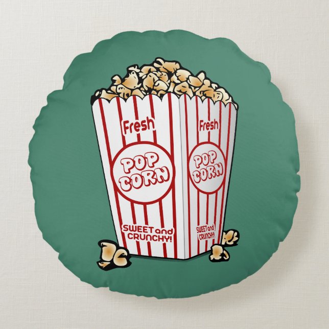 Almofada Redonda Pipoca fresca (Frente)